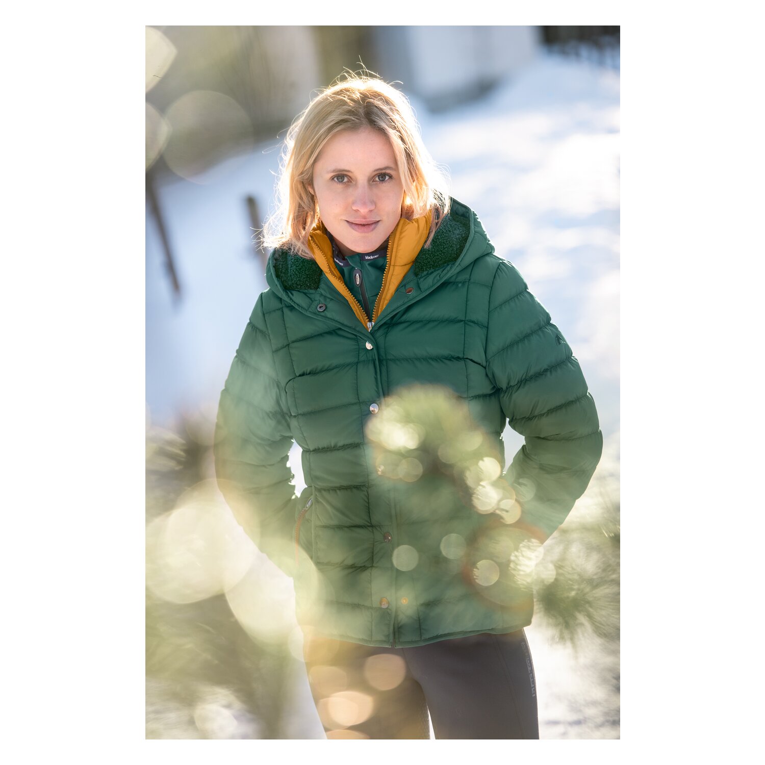 black forest Steppjacke mit Kapuze  - race green - XS