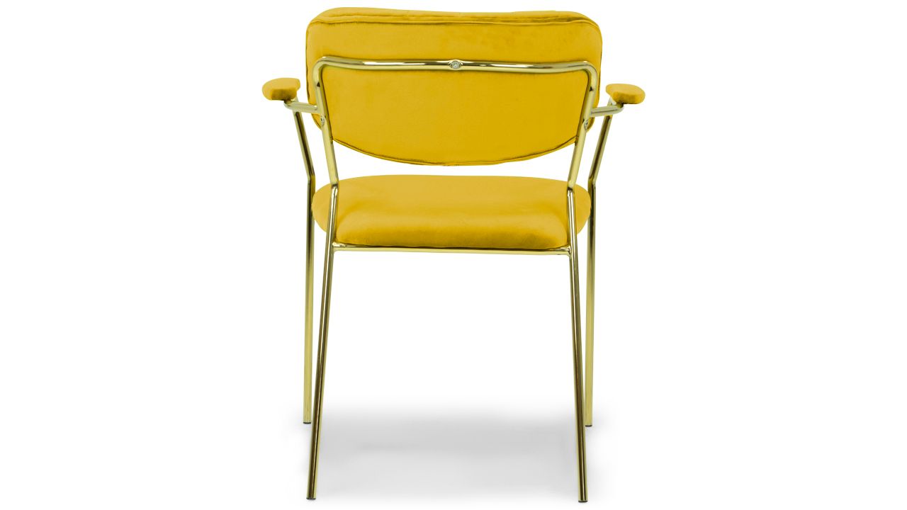 Eetstoel - geel Blanchett B67 x D60 x H79 cm