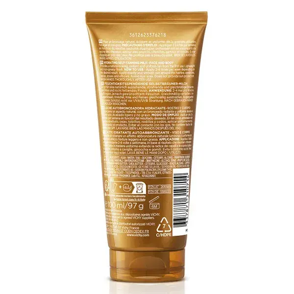 Vichy Idéal Soleil Lait Autobronzant Hydratant Visage & Corps 100ml