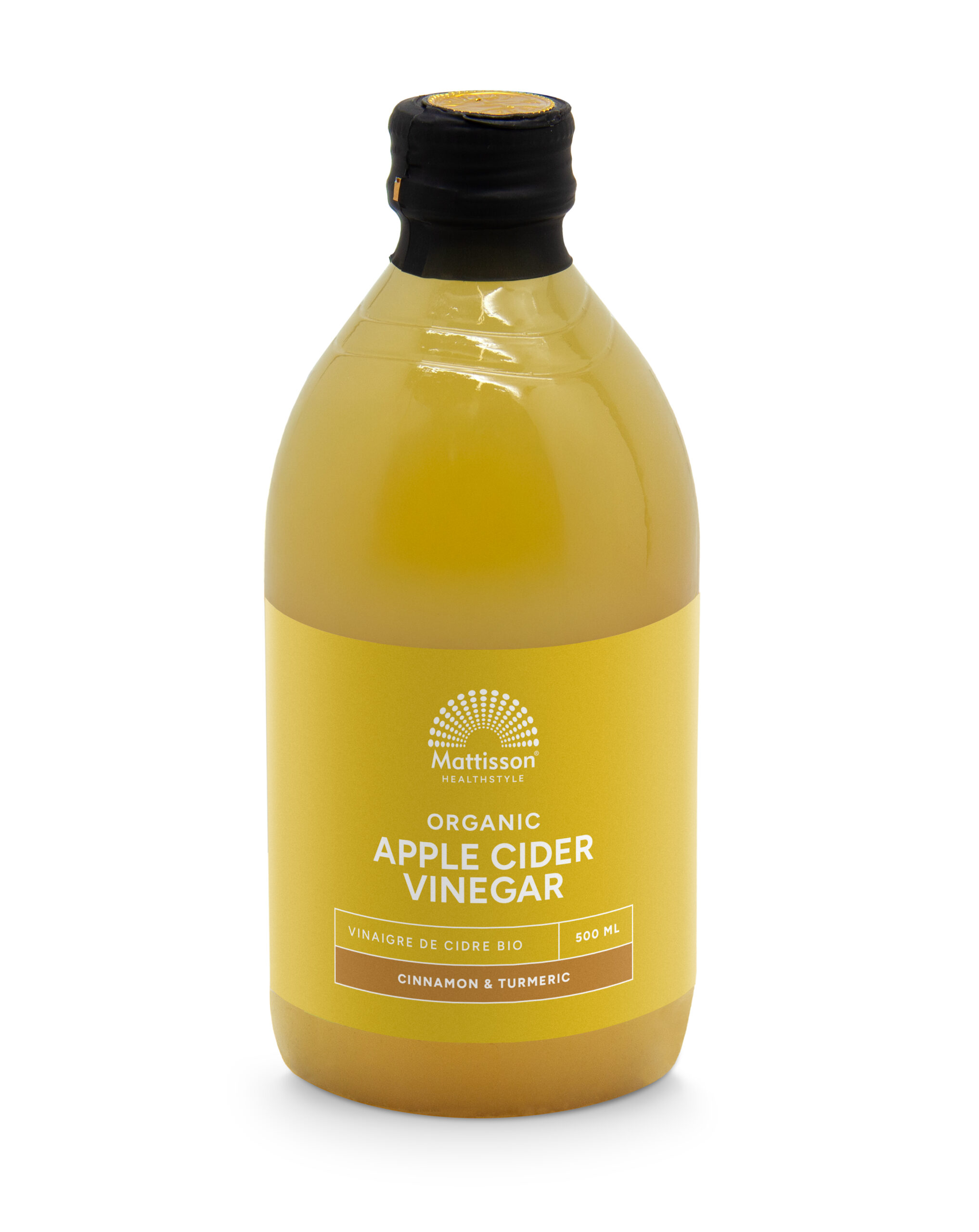 Mattisson Organic Apple Cider Vinegar Cinnamon Turmeric Bio (500 ml)