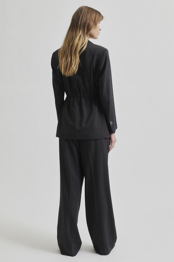 Second Female Ruban Trousers Dark grey melange
