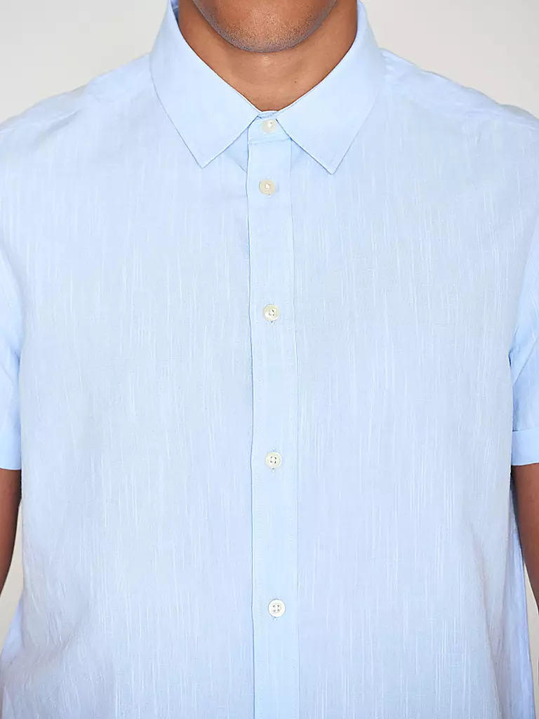 KNOWLEDGE COTTON APPAREL Hemd hellblau