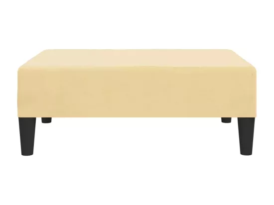 Repose-pied Crème 78x56x32 cm Velours