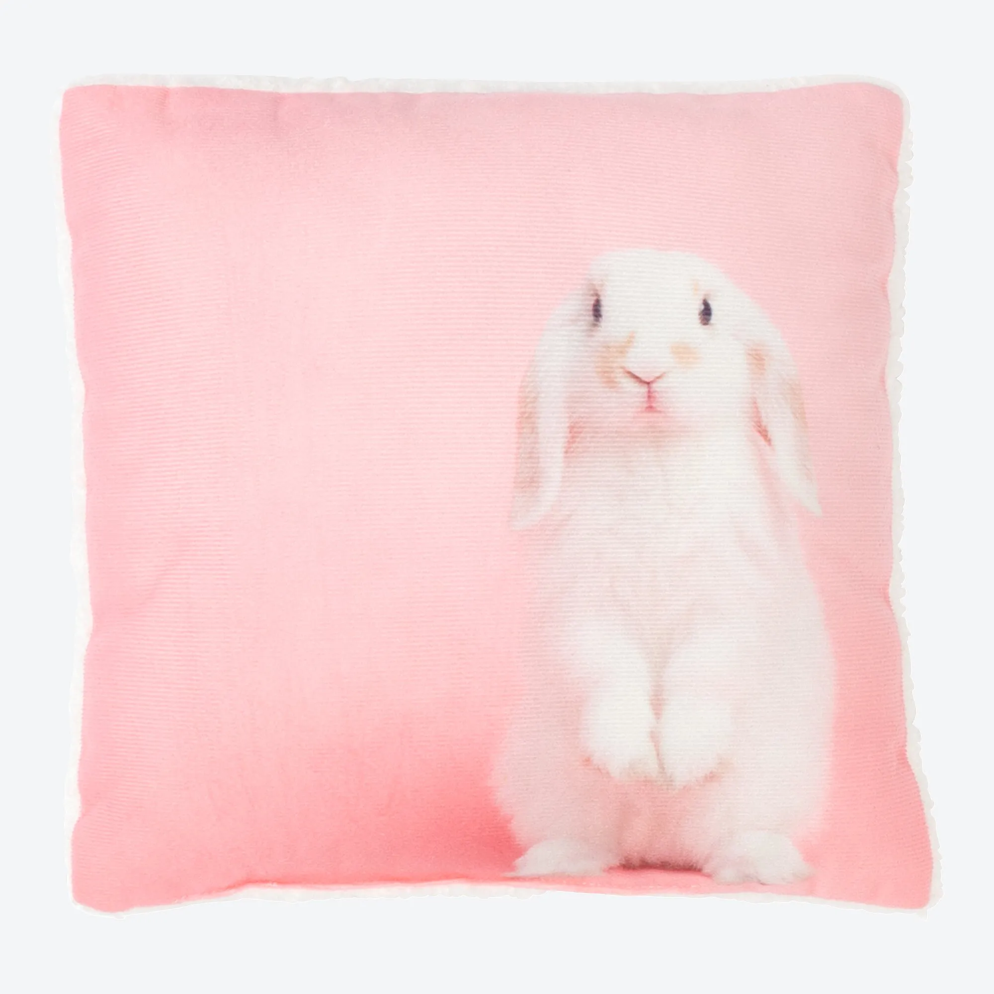 Deko-Kissen mit Hasen-Motiv, ca. 25x25cm