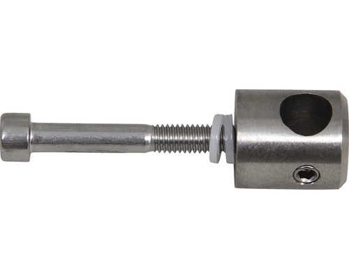Ronde staafhouder roestvrij staal V4A 20 mm, Ø 10 mm