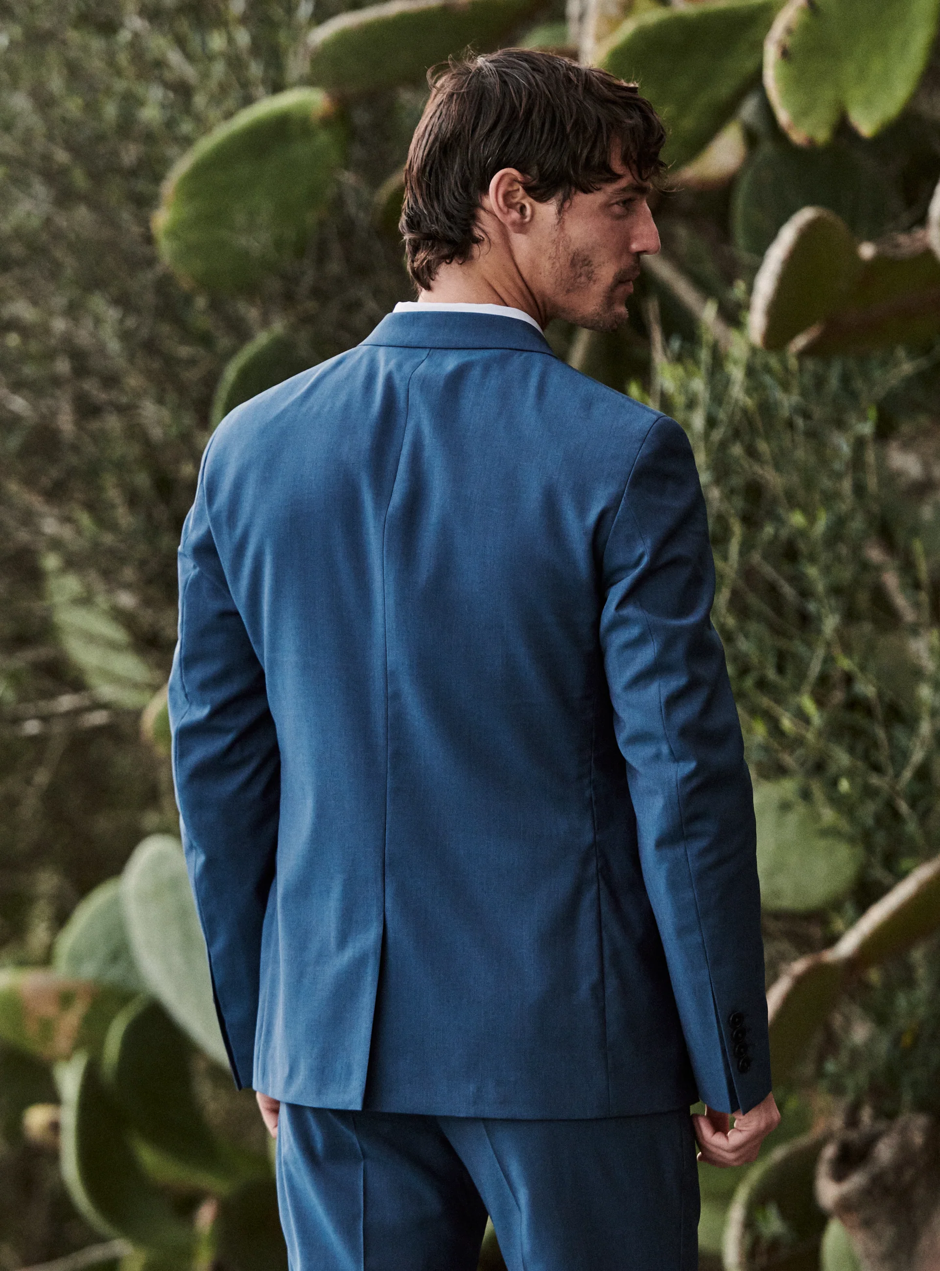 Veste de Costume en laine Gekko Cobalt