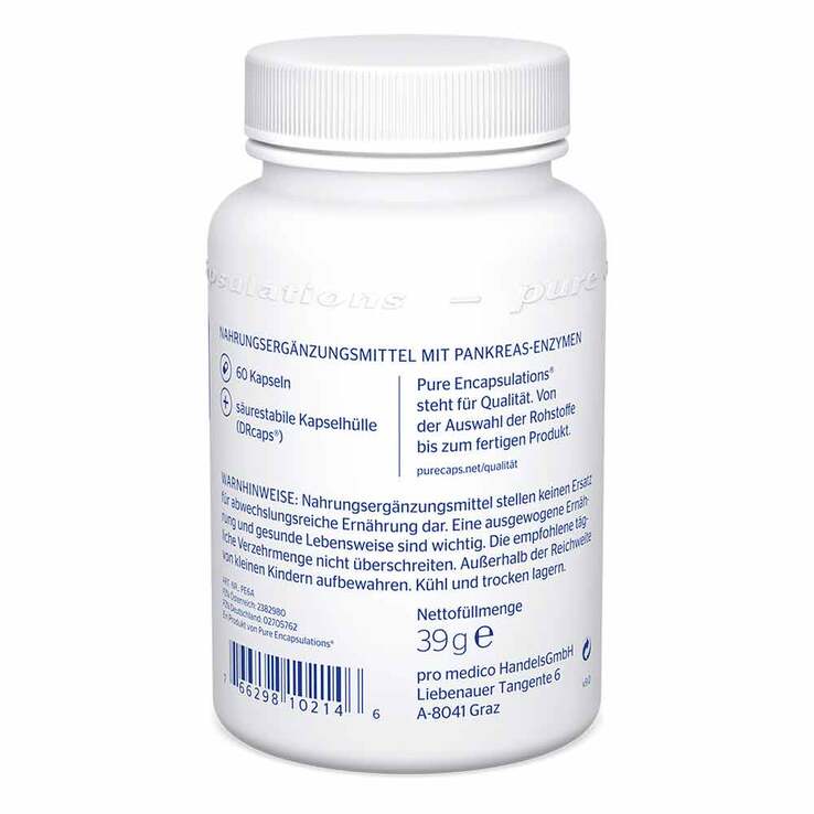 Pure Encapsulations Pankreatin Enzym Formel Kapseln, 60 St