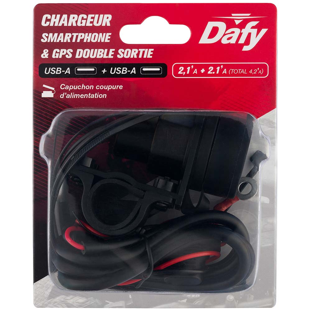 Dafy Moto - Chargeur USB 4,2A Evo