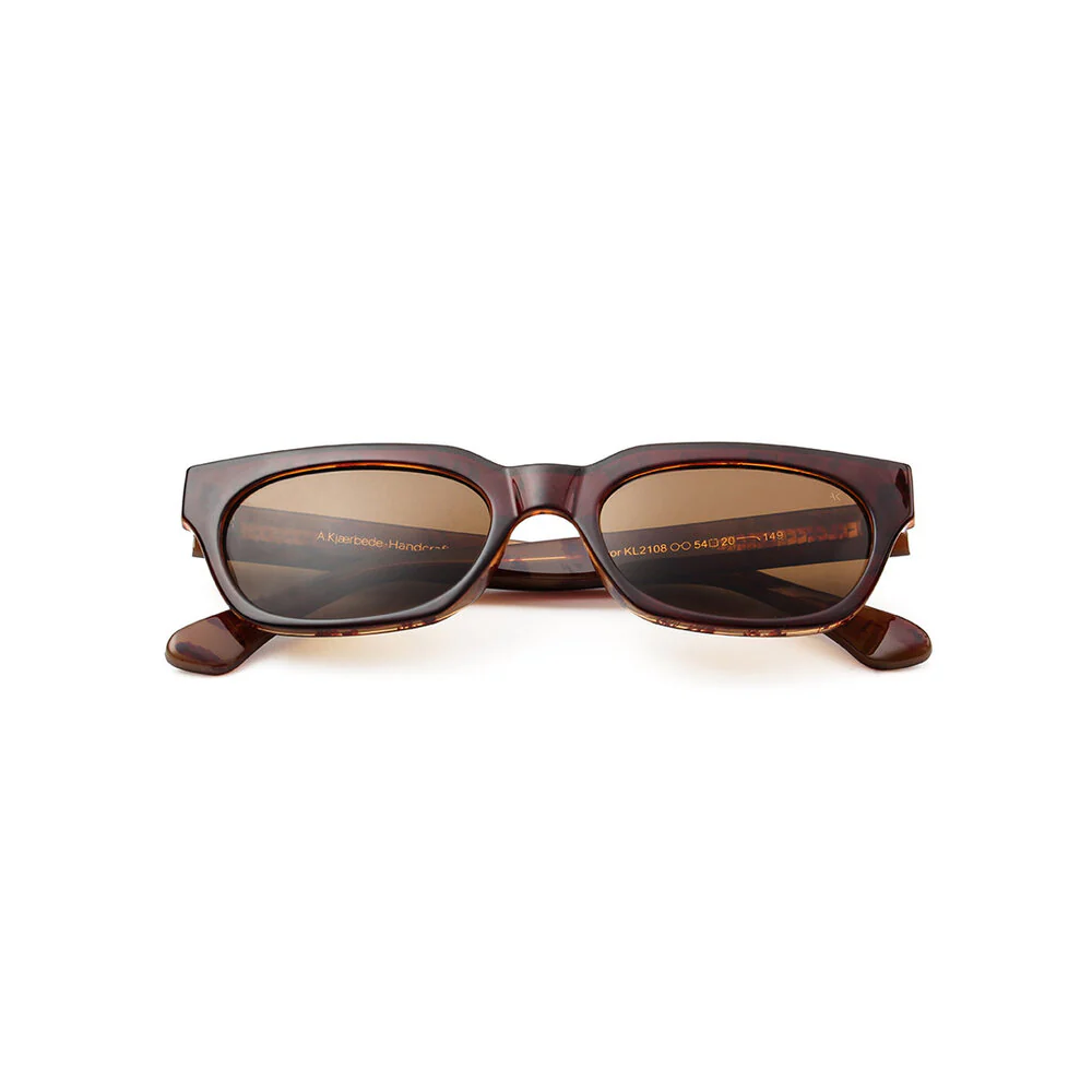 A. Kjærbede  Bror solbrille - Demi Light Brown Tortoise