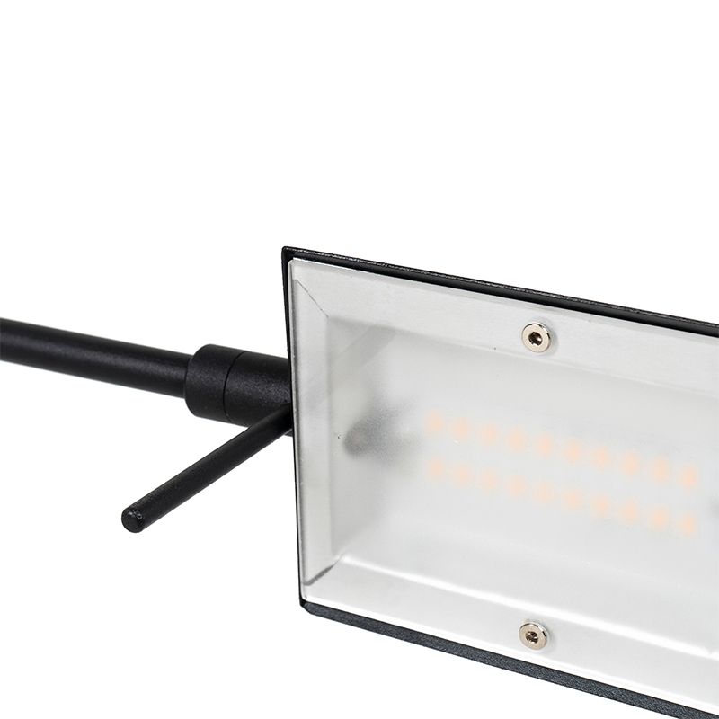 Design vloerlamp zwart incl. LED met touch dimmer - Notia