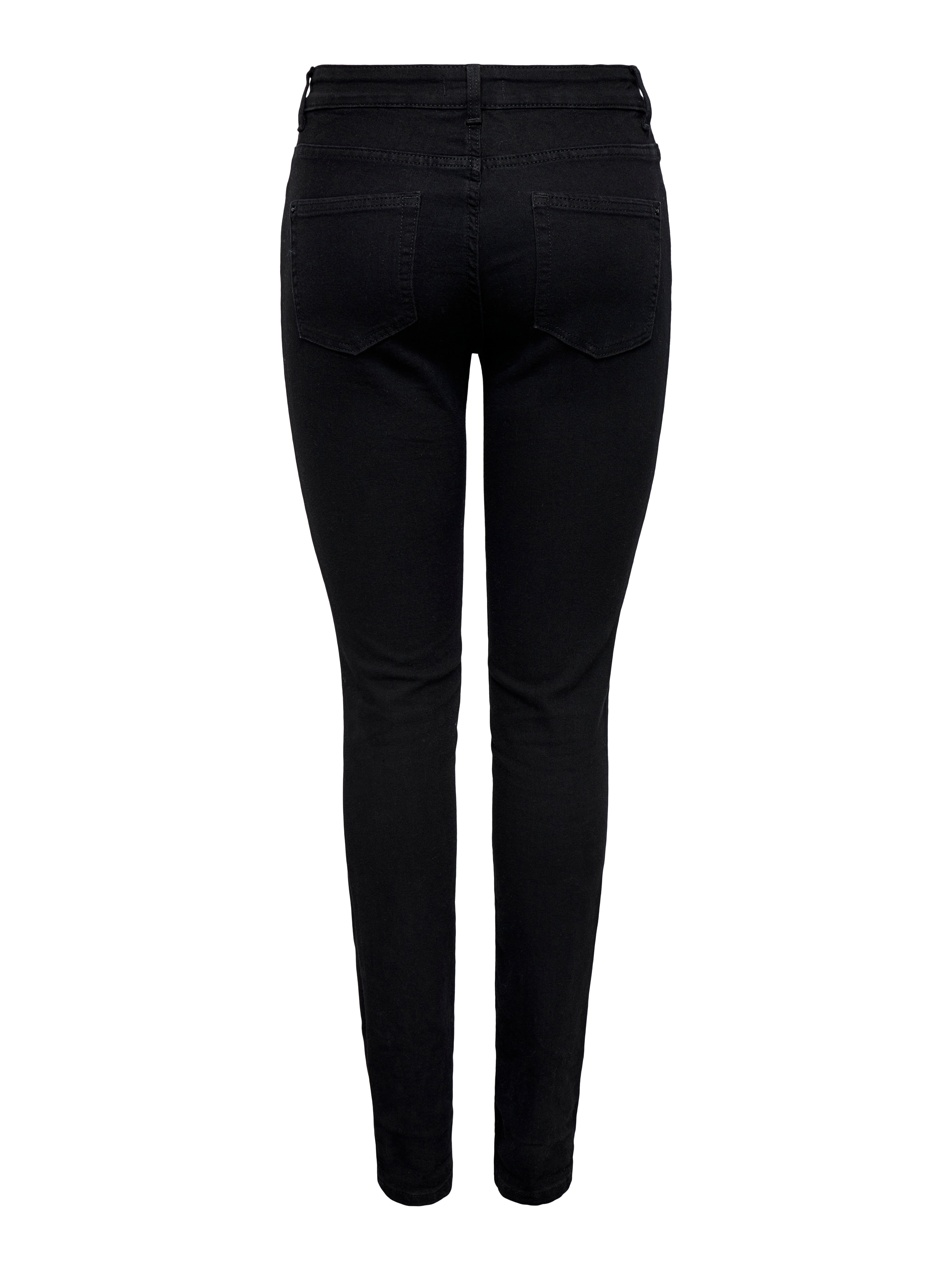 ONLHUSH Mittlere Taille Skinny Fit Jeans Washed Black