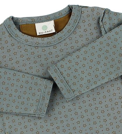 En Fant Pullover - Stahlblau m. Sternen