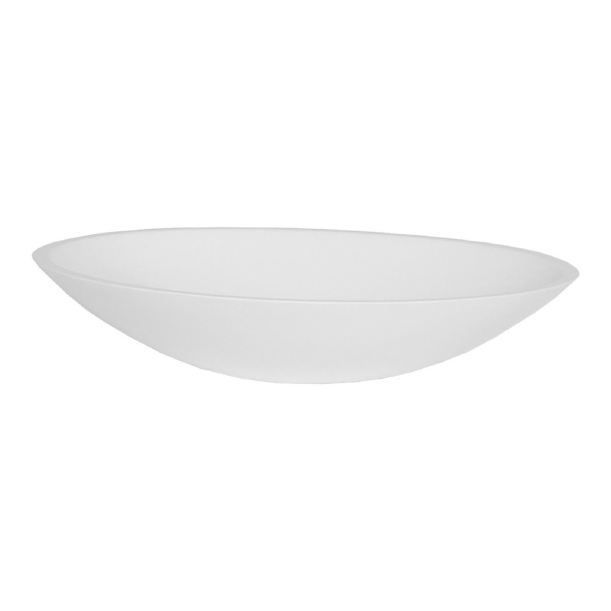 Brauer Vortex waskom fine stone 58x42cm wit mat