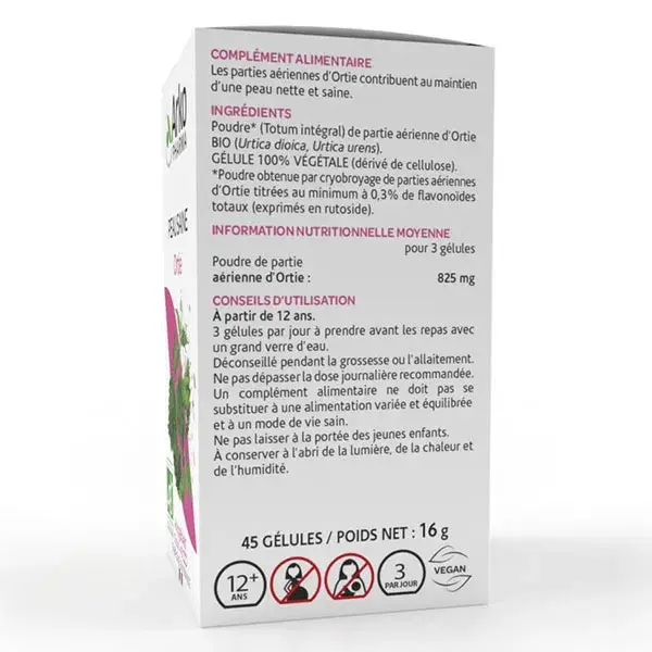 Arkopharma Arkogélules Urtiga Orgânica para Pele Saudável - 45 cápsulas