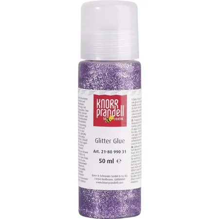 Knorr Prandell Glitterfarbe Glitter Glue lila, 50ml