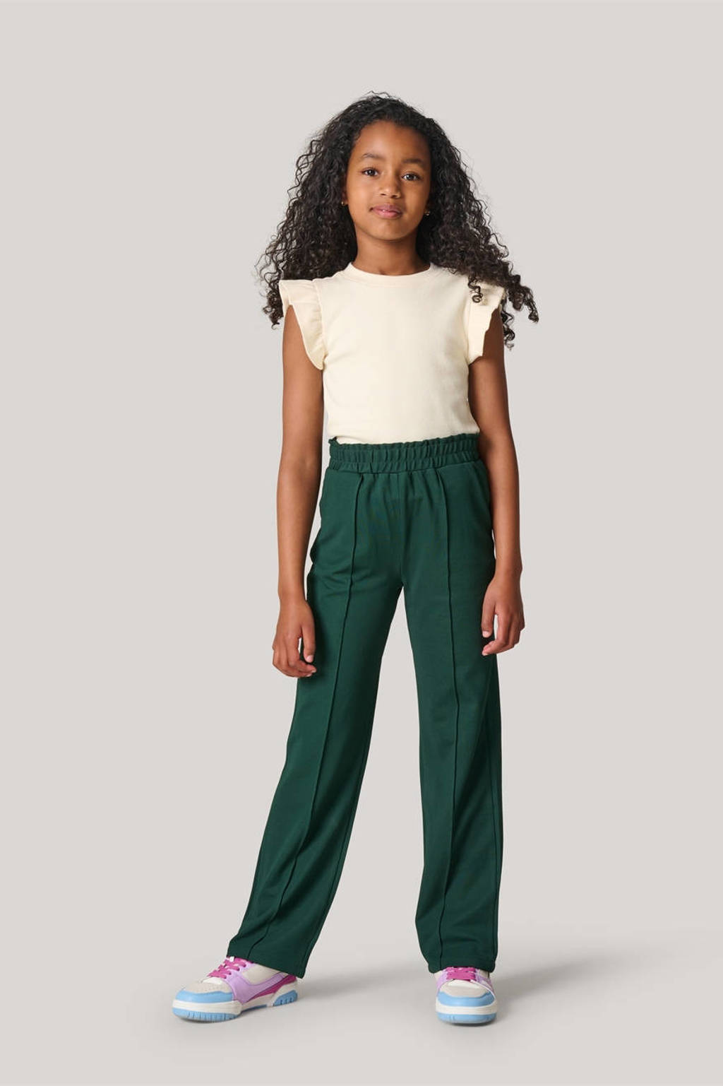 Shoeby regular fit broek groen