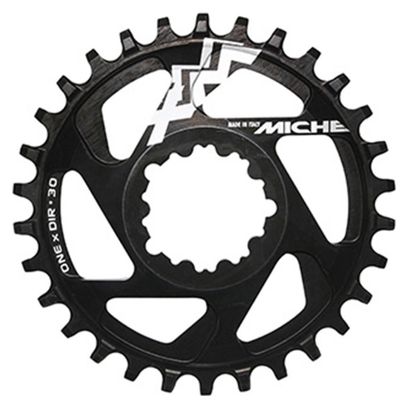 PLATEAU VTT DIRECT MOUNT POUR SRAM XX1-X01-X1-X0-X9 MICHE 30DTS ALU NOIR 11V. (DEPORT 6mm)