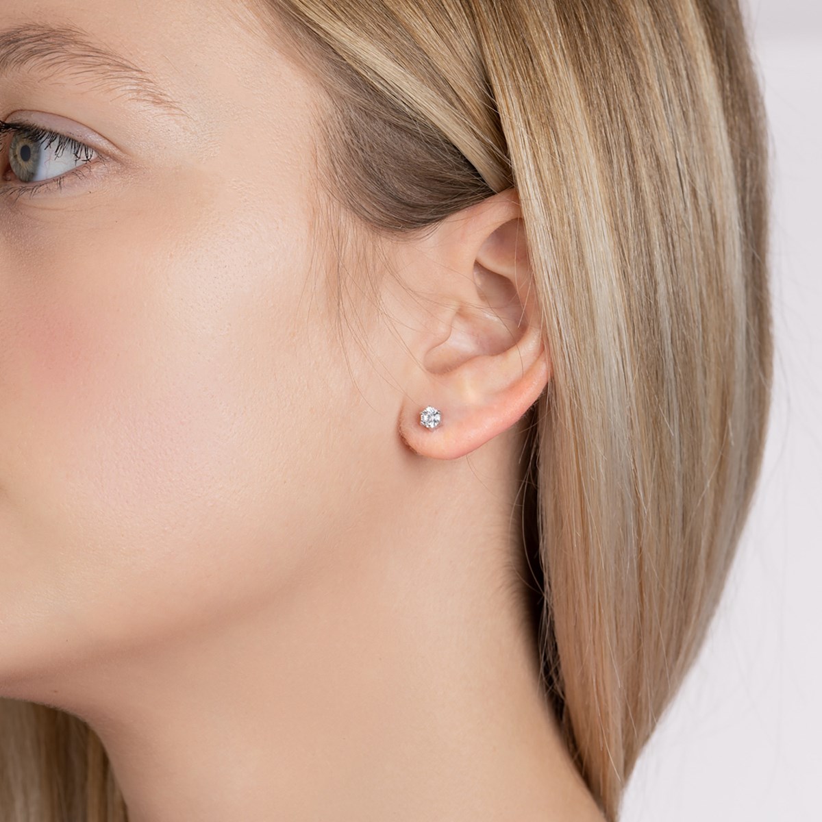 Boucles d'oreilles Brillaxis argent 4 mm