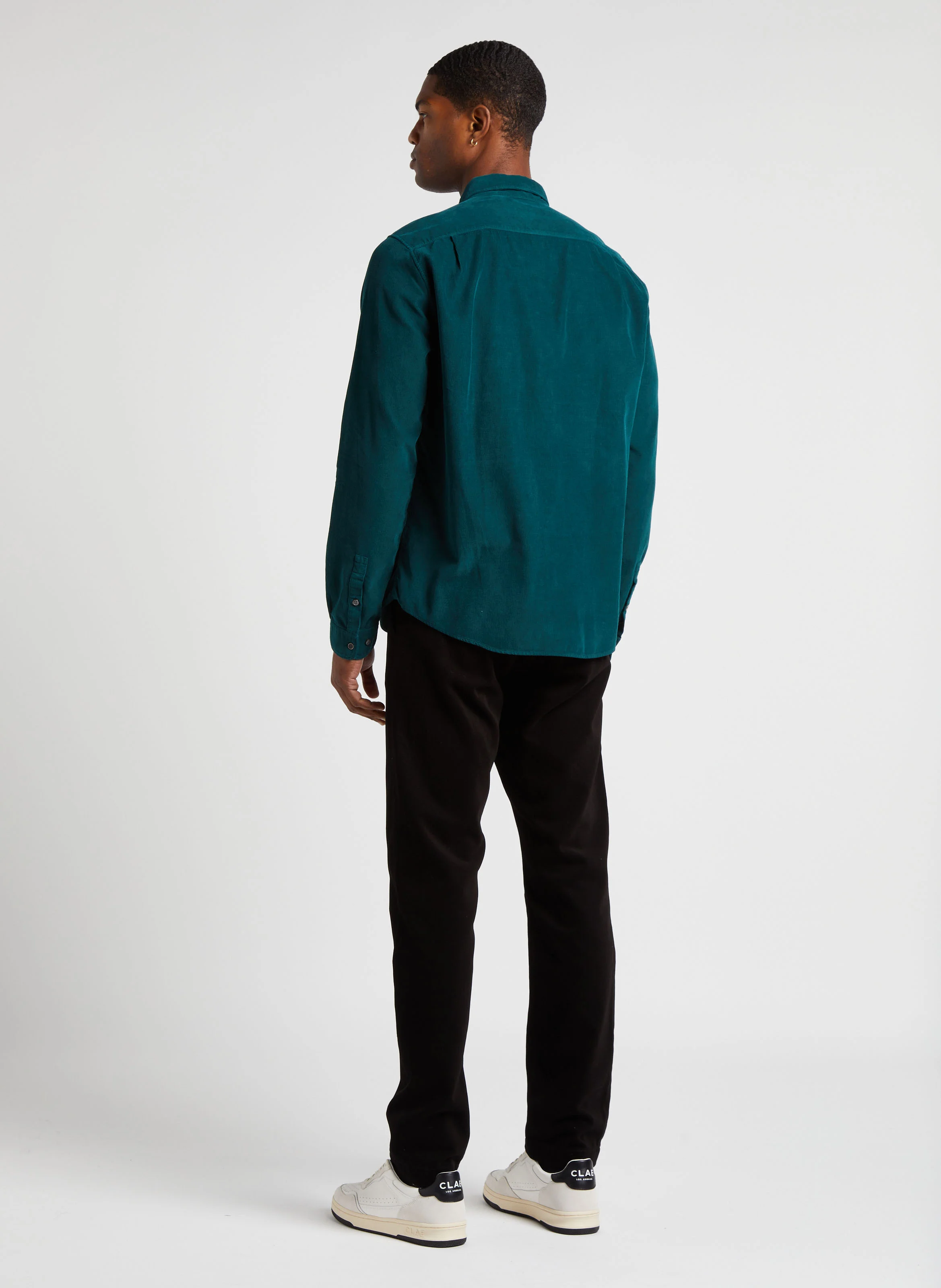 Chemise slim en coton| Vert