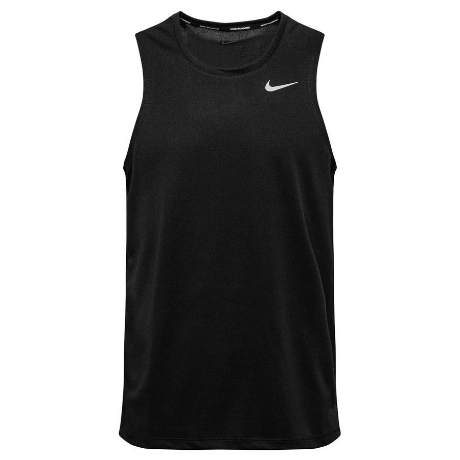 Nike Débardeur Dri-FIT Miler - Noir/Argenté