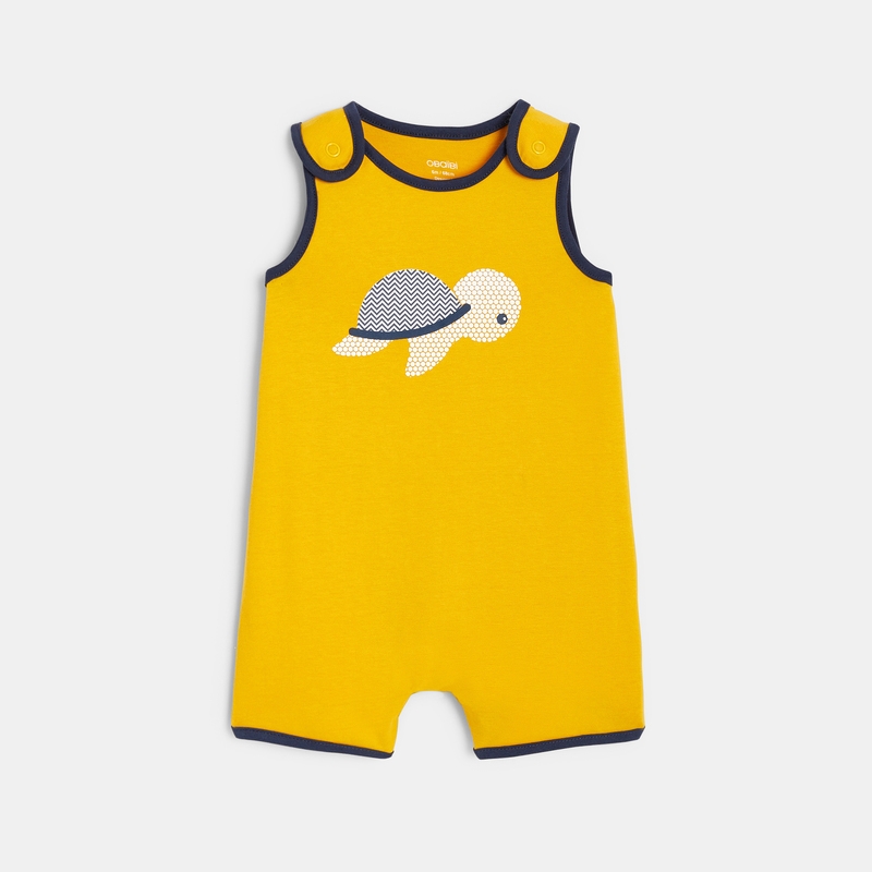 Combi courte tortue jaune bébé garçon