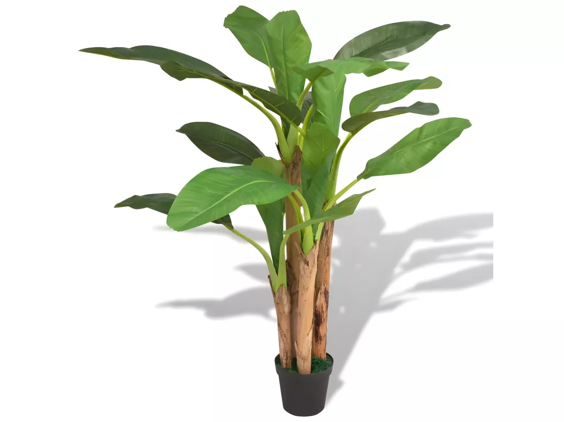 Bananier artificiel avec pot 17.5 x 25 x 175 cm DEC021936