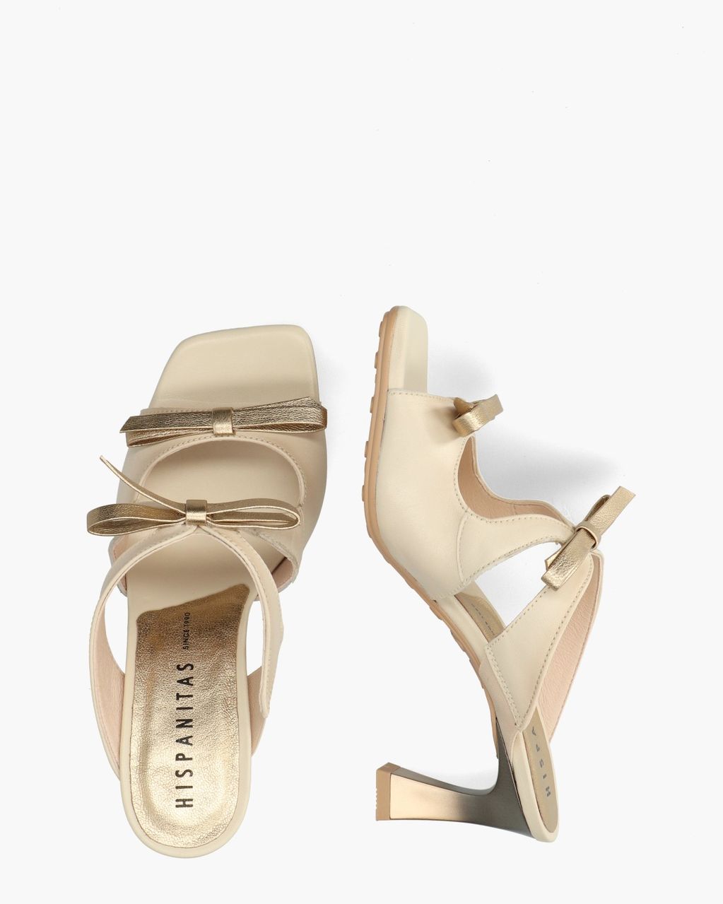 Hispanitas BHV264701 Roomwit/Goud Damespumps