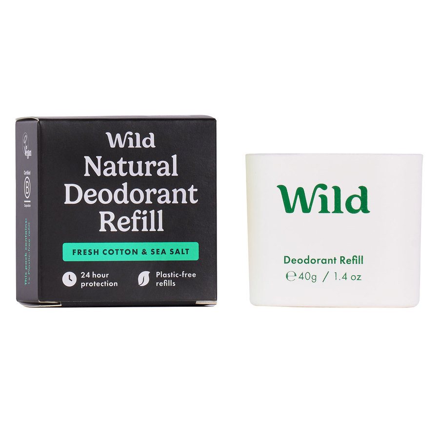 Wild Fresh Cotton & Sea Salt Deodorant Refill 40g