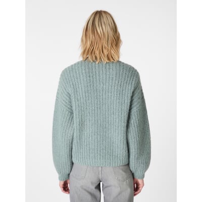 Damen-Strickjacke geknöpft, Petrol