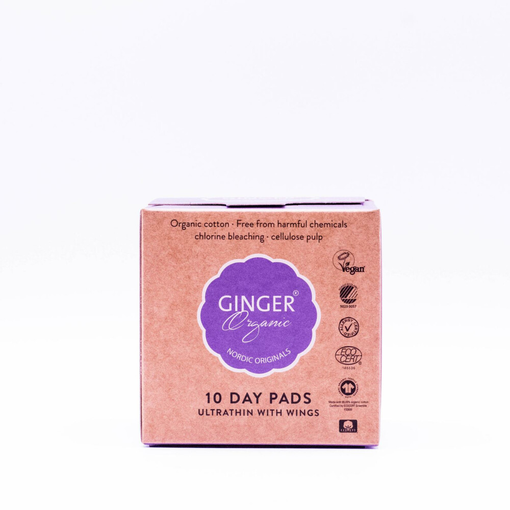 Ginger Organic Maandverband Dag10 stuks