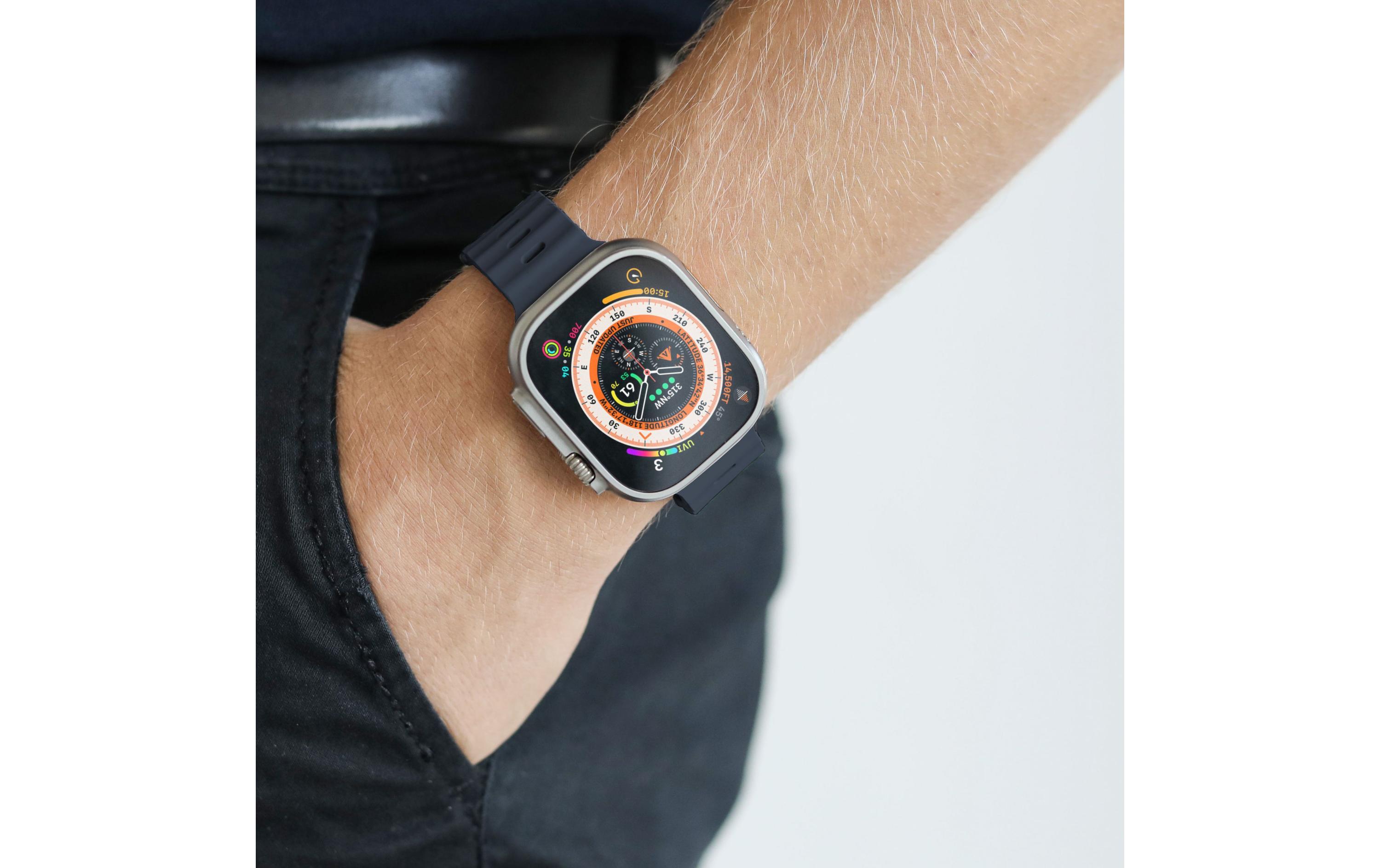 Wave Band 2 Apple Watch 38/40/41 mm NavyArmband für Apple Watch 38/40/41 mm