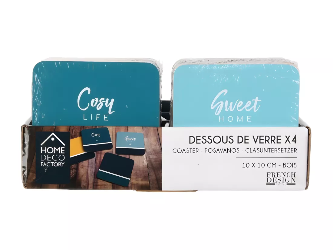 Lot de 4 Dessous de Verre 