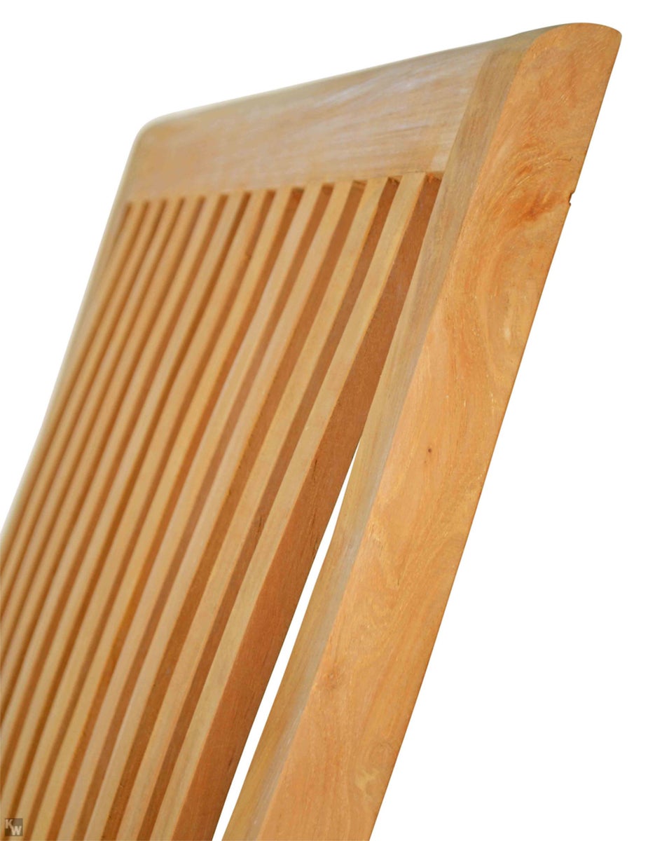 Opvouwbare teakhouten balkonstoel, teakhouten tuinstoel, opvouwbaar voor tuin, terras, balkon, premium weerbestendig