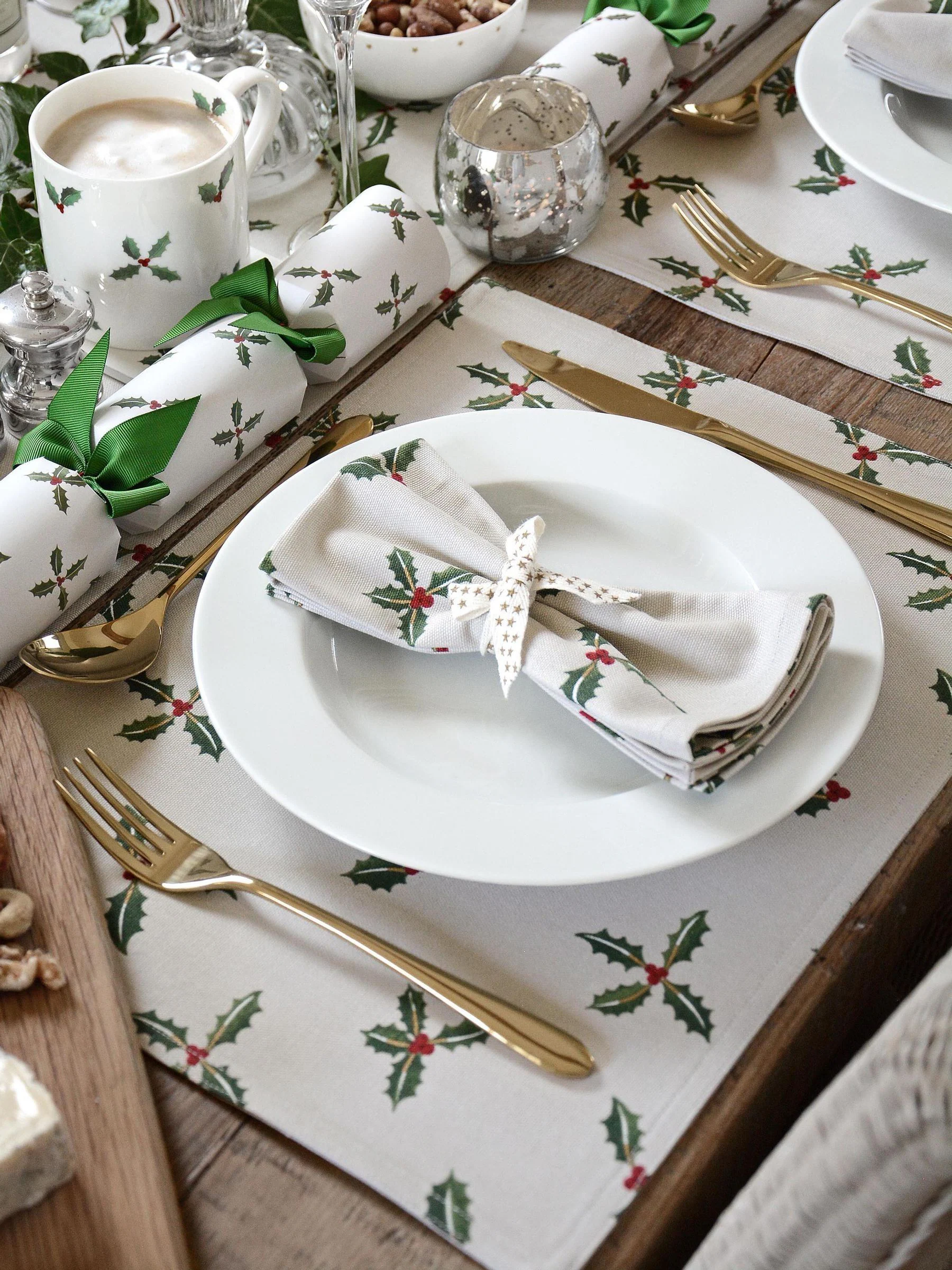 Sophie Allport Holly & Berry Placemats Set of 4