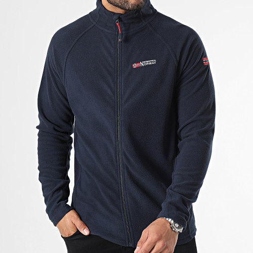 Sweat Zippé Polaire Bleu Marine
