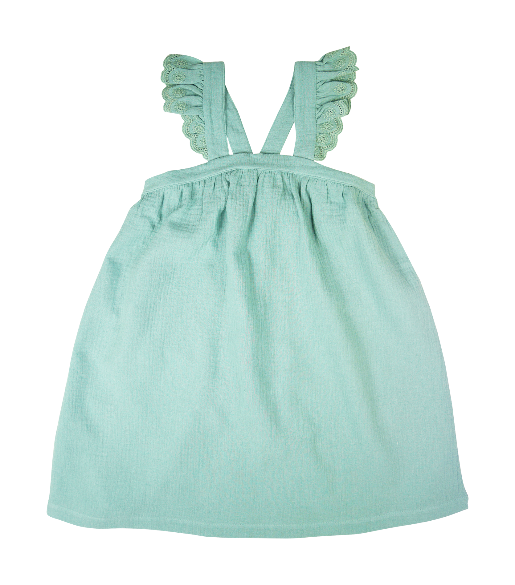 Robe imprimée en coton bio | Vert