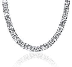 925 sterling zilveren koningsketting voor heren, 7,0 mm