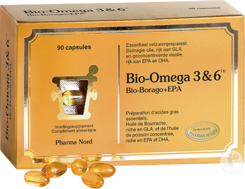 Pharma Nord Bio-Oméga 3 & 6 Cœur/Vue/Cerveau 90 Capsules