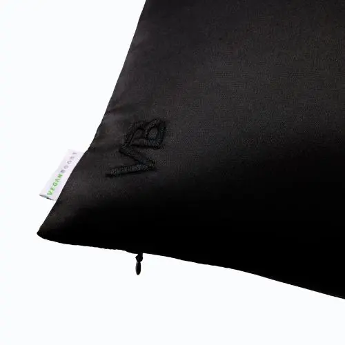 Satin Pillowcase Lava Stone Black