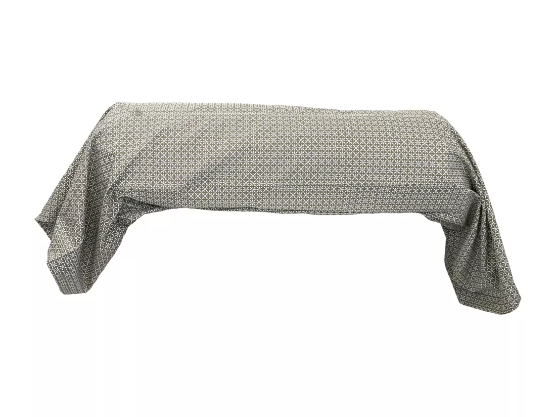Taie de traversin 140x43 cm percale coton longues fibres GABIN marron