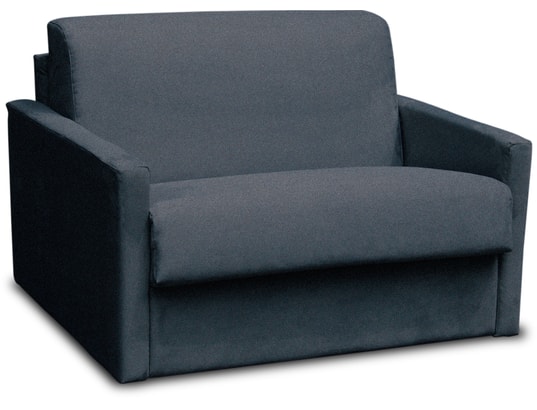 CITY - Fauteuil convertible Aosta tissu gris foncé couchage 75x195 cm