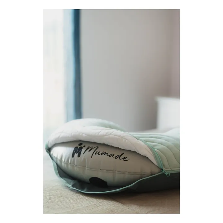 Mumade Coussin d'allaitement gonflable | Bleu céladon