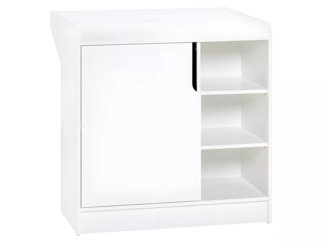 Commode à langer et armoire 1 porte Maxim Blanc