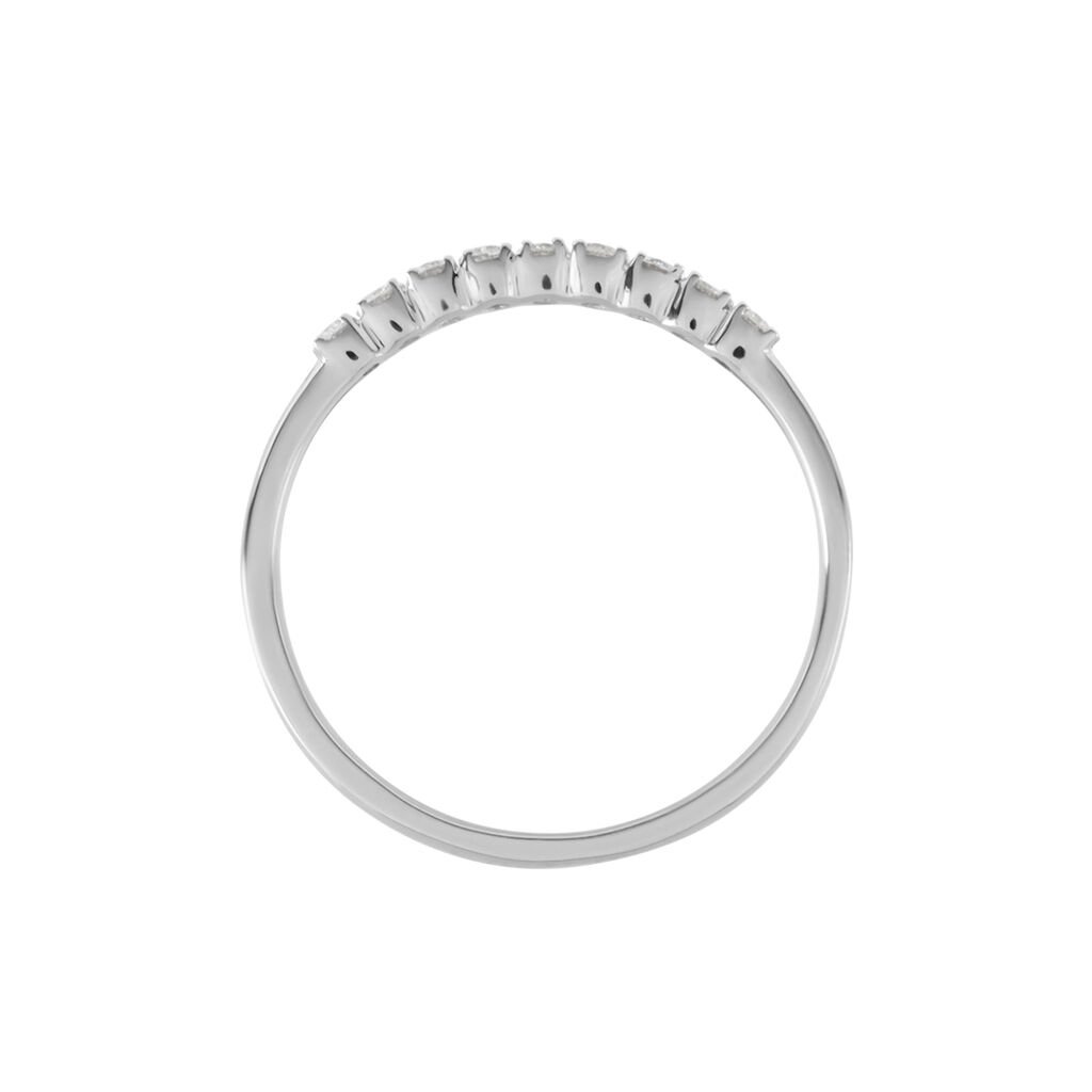 Demi-alliance  Eloise Platine Blanc Diamant