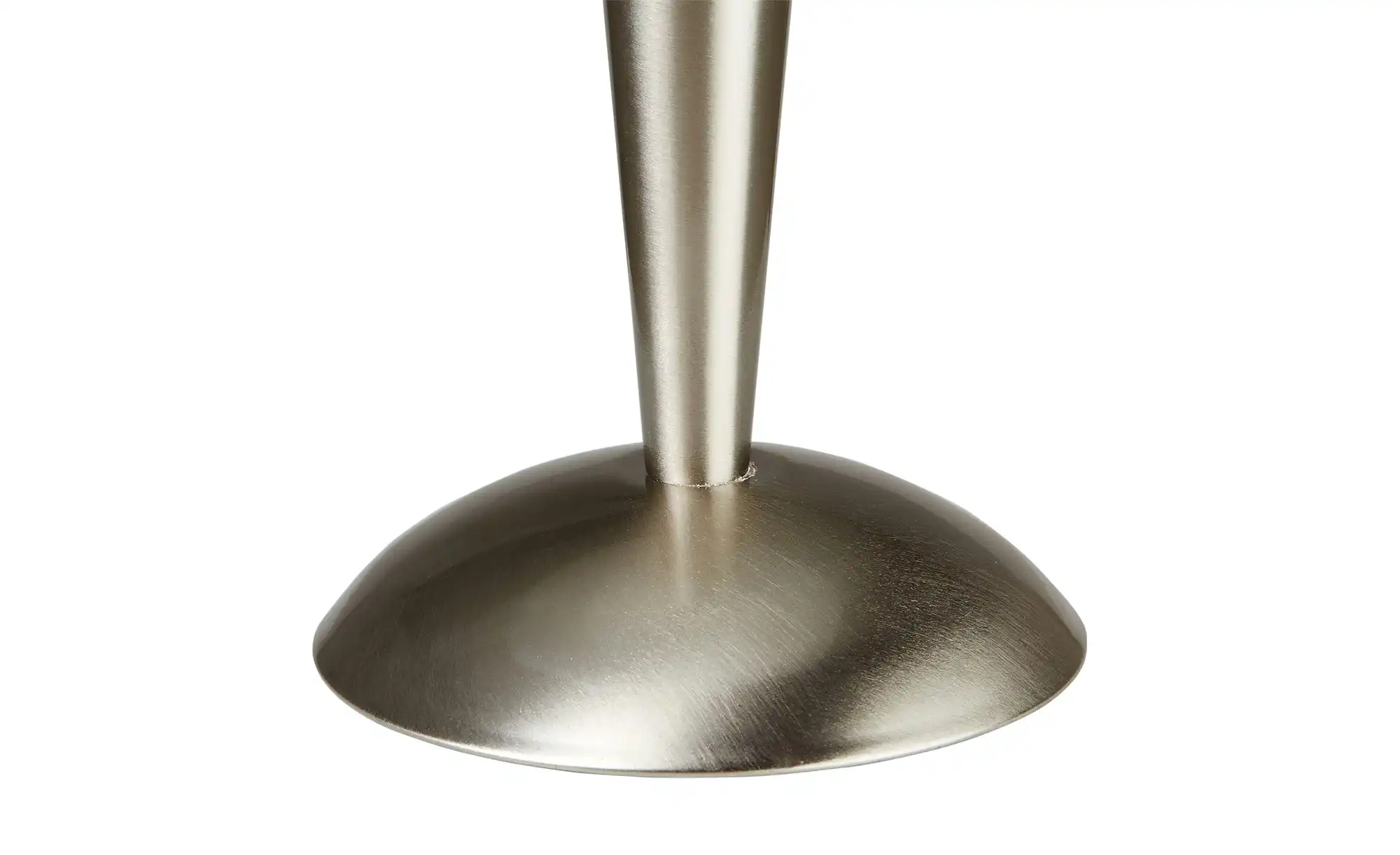 KHG Tischleuchte nickel matt mit Glasschirm