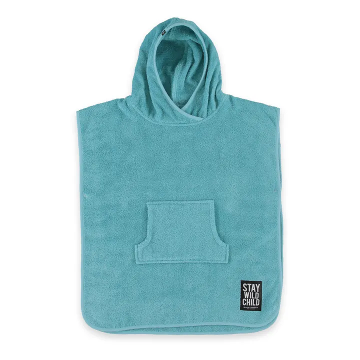 Beach & Bandits Poncho Eponge Coton Bio | Turquoise