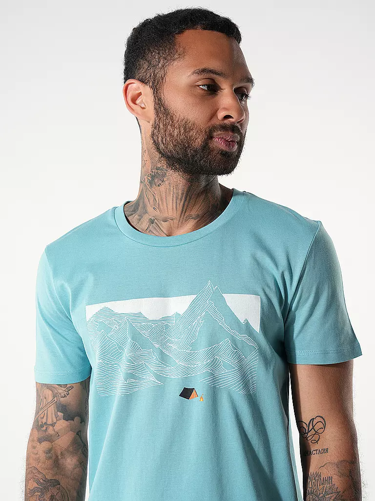 GREENBOMB T-Shirt GUIDE NATURE VALLEY blau
