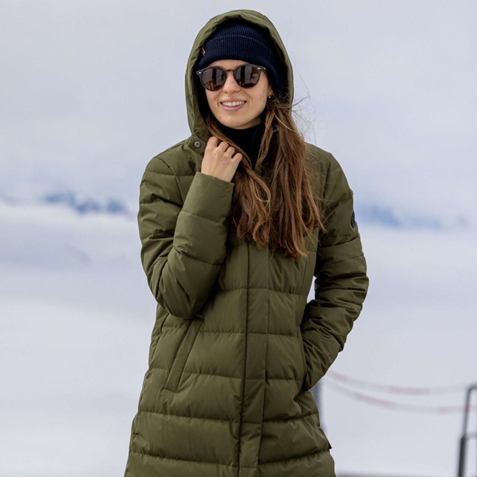 Frauen Daunenmantel Jannine ivy green