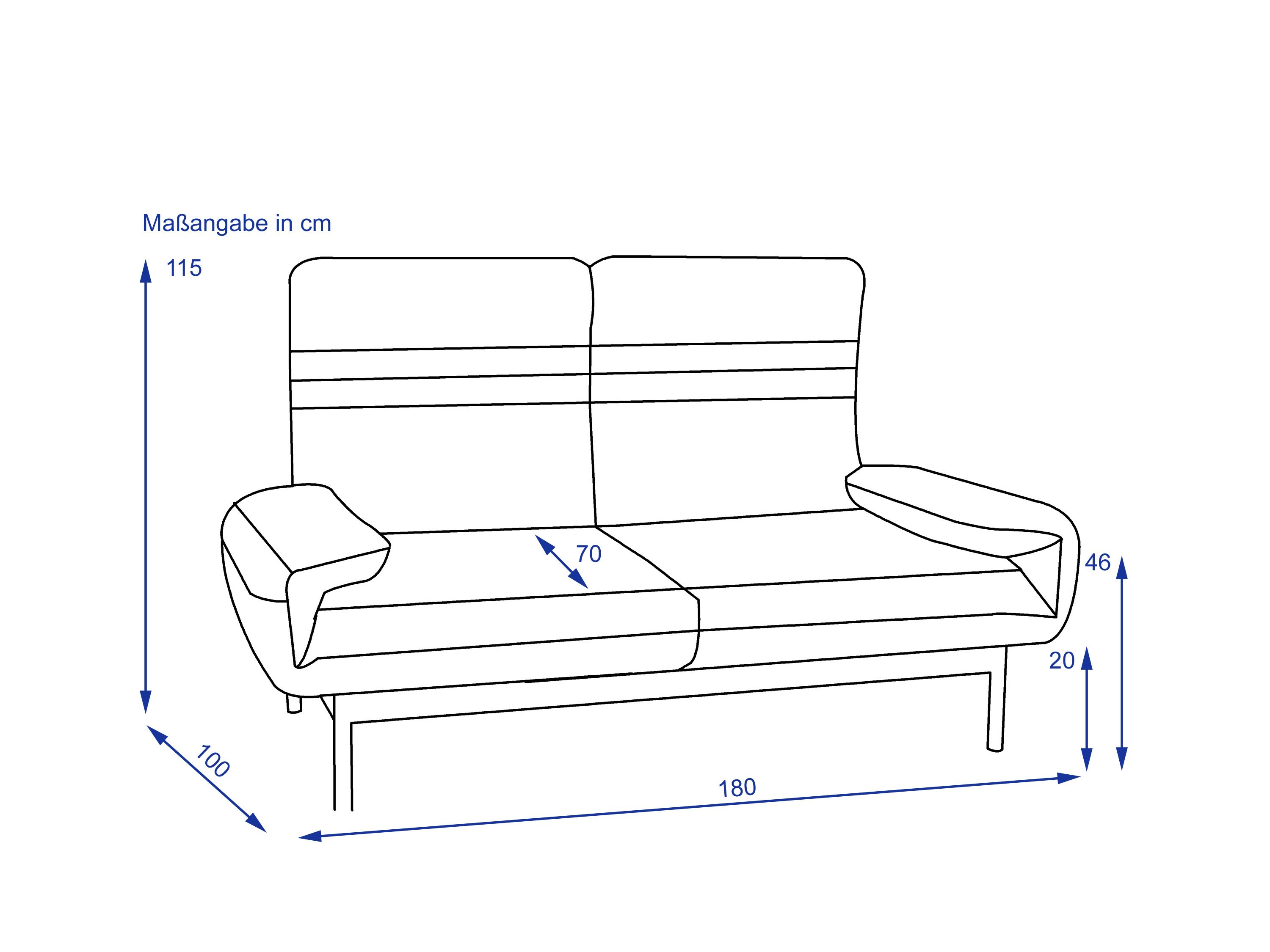 Sofabank ROLF BENZ PLURA