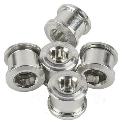 Pack de 5 Vis Cheminées ELEVN DOUBLE KEY 8.5 x 4mm Argent